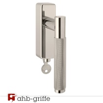 AHB Fenstergriff Kira abschließbar Nickel poliert 30 mm