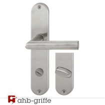 Hoppe Türdrücker Amsterdam E1400/302 WC Edelstahl matt F69 Türgriff Türbeschlag