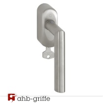 Hoppe Fenstergriff Amsterdam abschließbar 32 mm Edelstahl matt E1400Z/US950S F69